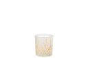 Tealight Holder Sally Glass Orange/Transparent