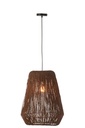 Suspension Weave Métal/Palmier Noir