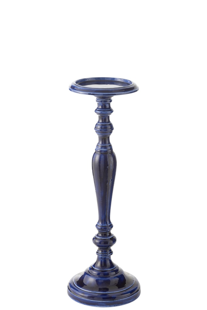 Bougeoir Kag Aluminium Bleu