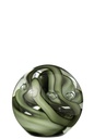 Presse-papier Tornado Rond Verre Transparent/Marron