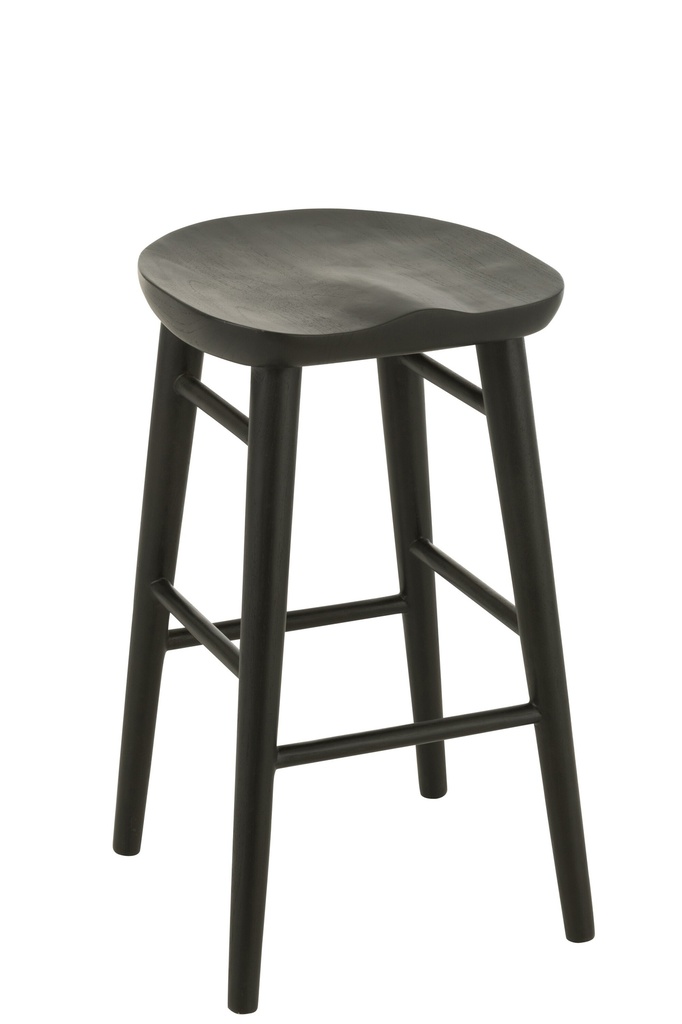 Bar Chair Mika Teak Black