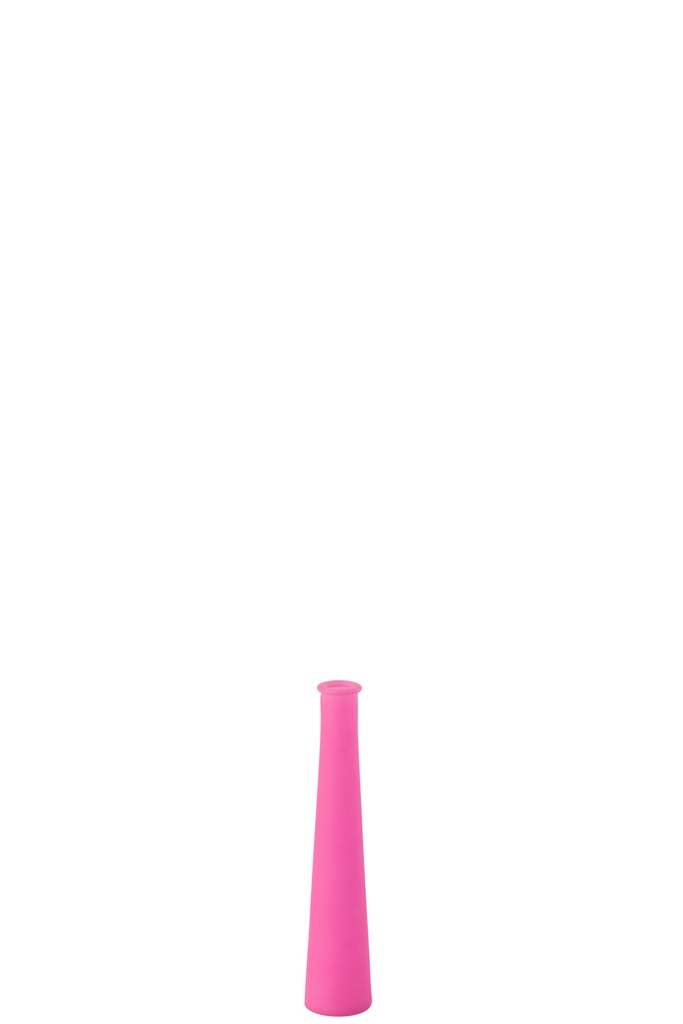 Vase Tube Glass Neon Pink