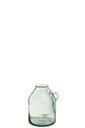 Vase Handle Cylinder Recycled Glass