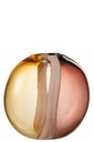 Vase Arun Glass Brown/Yellow Medium