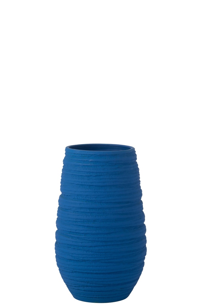 Vase Fiesta Céramique Bleu Grand