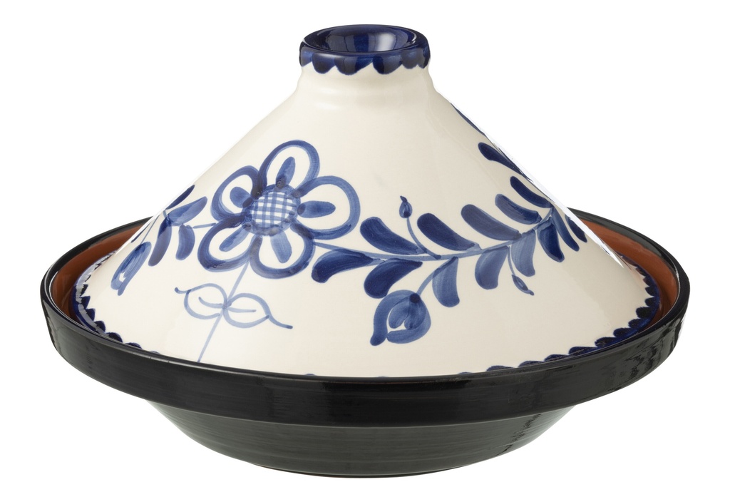 Tajine Granada Céramique Blanc/Bleu Cobalto
