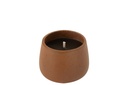 Bougie d'extérieur en ciment marron, petite taille