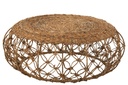 Soucoupe de table basse en fer/feuille de bananier