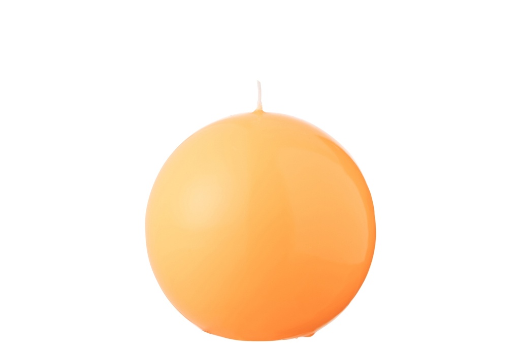 Bougie Boule Cire Fluo Orange-30