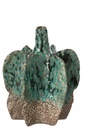 Vase Naga Céramique Azur/Marron Grand