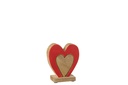Heart Double On Stand Mango