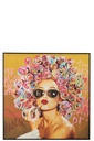 Wall Decoration Graffiti Woman Lipstick
