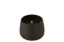 Bougie d'extérieur en ciment noir, petite taille