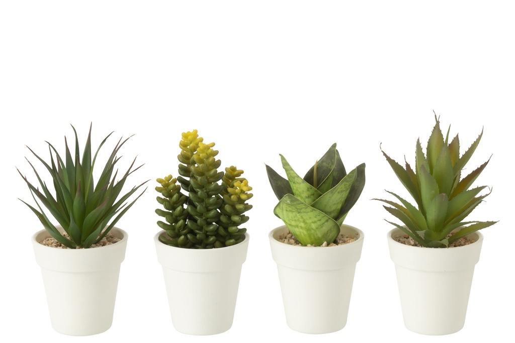Plants In Pot Artificial Green