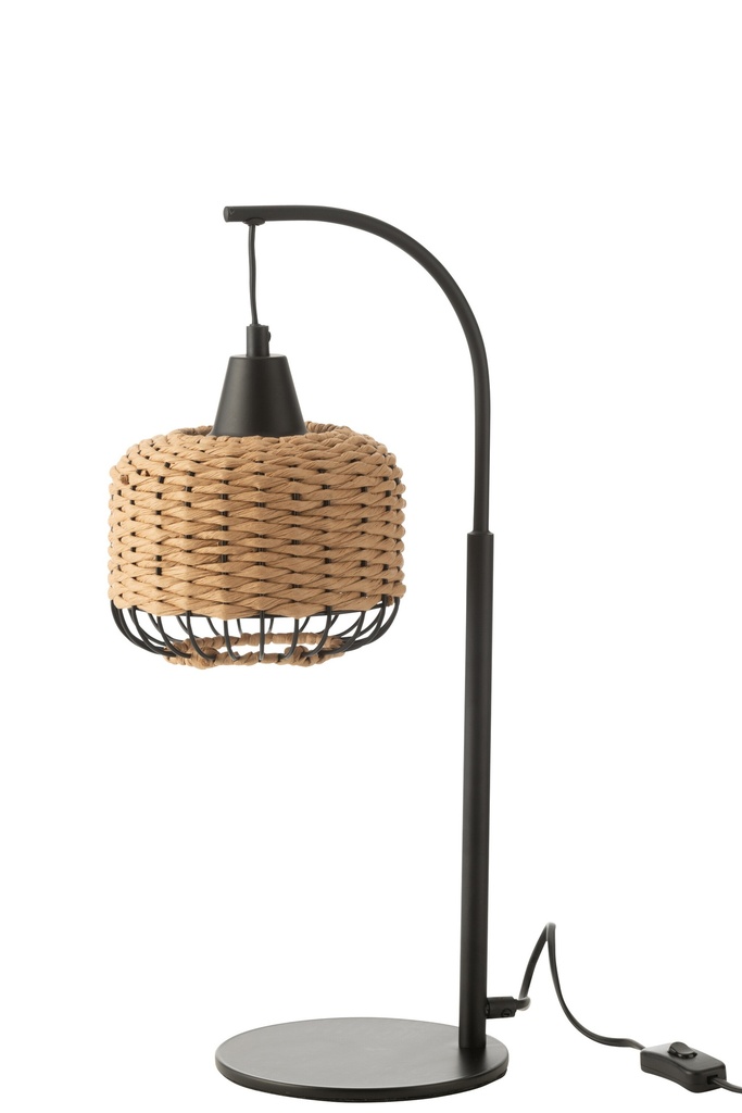 Lampe de table Lanterne Métal Naturel