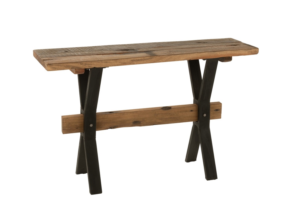 Console Table Vintage Wood Brown