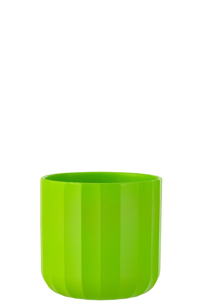 Flowerpot Summer Ceramic Green Large