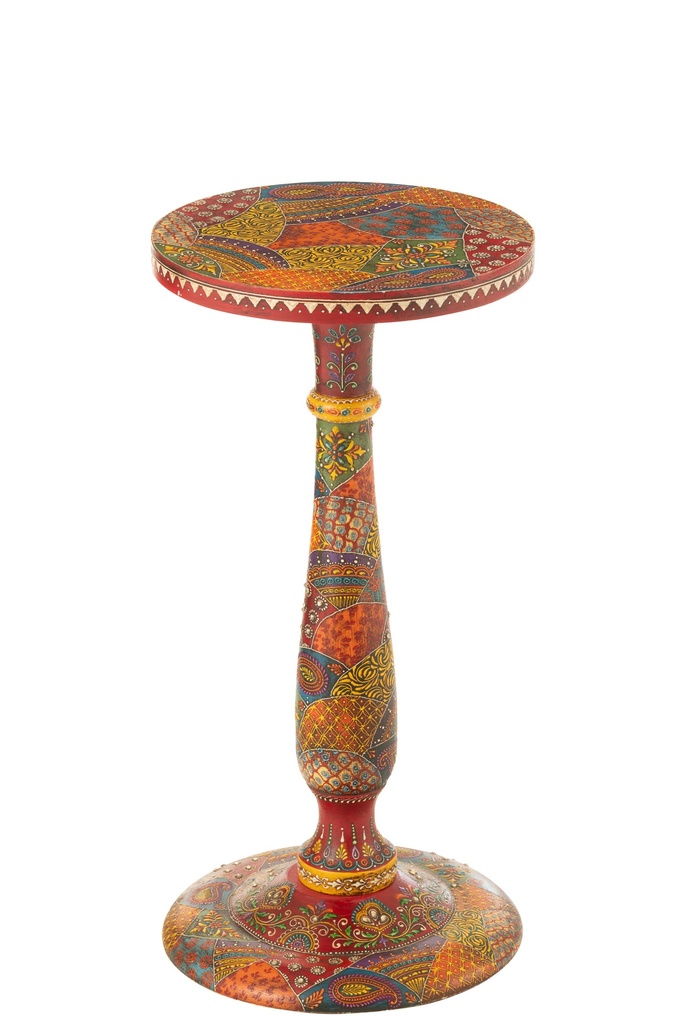 Table d'appoint Delhi en bois de manguier