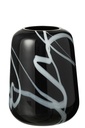 Vase en verre étroit effet fumée