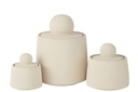 Lot de 3 pots décoratifs Maris
