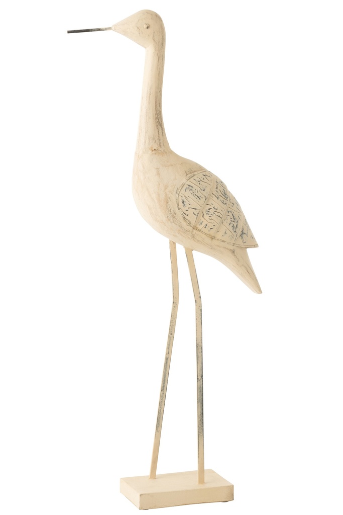 Décoration Oiseau Mix Bois de Manguier/Métal