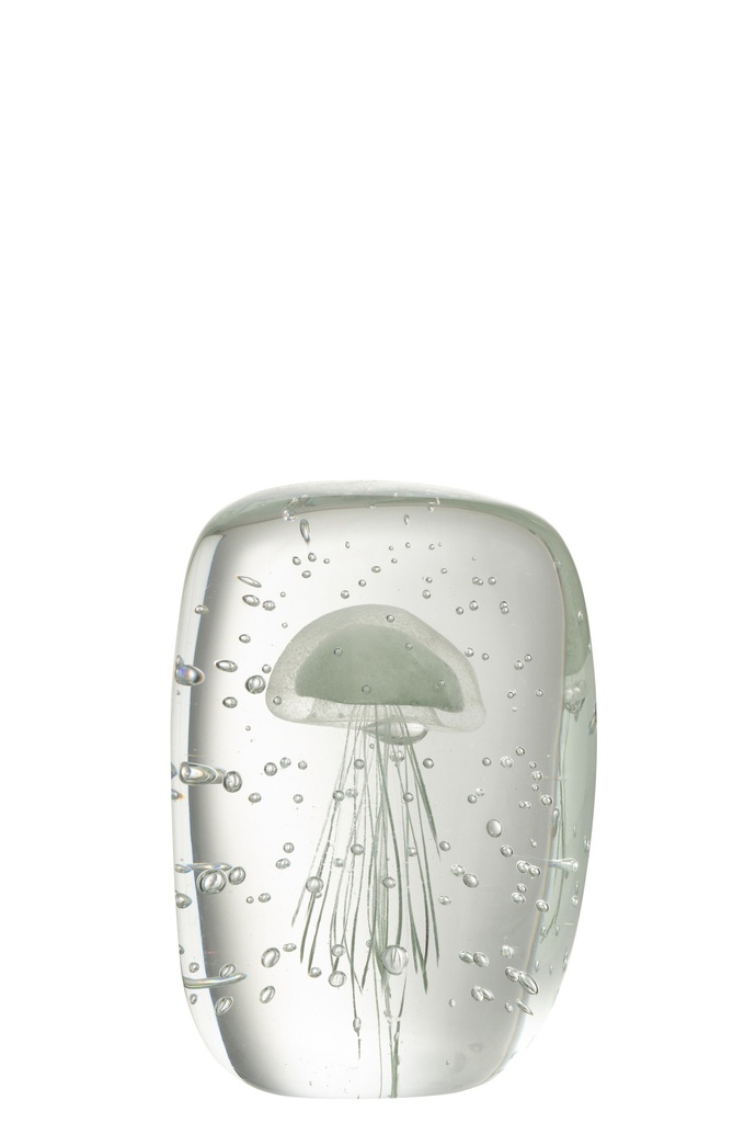 Presse-papier Calypso Triangle Verre Transparent/Vert
