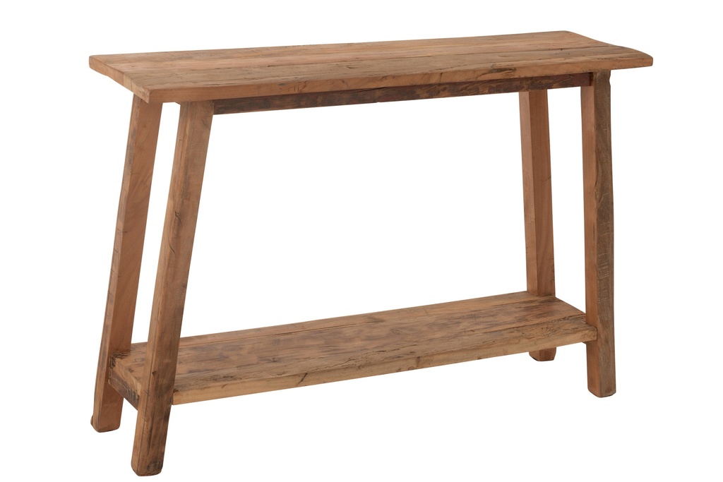 Console Square Recycled Wood Natural