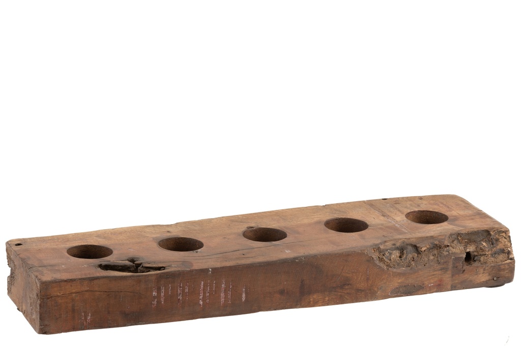 Block 5 Tealight Holder Recycled