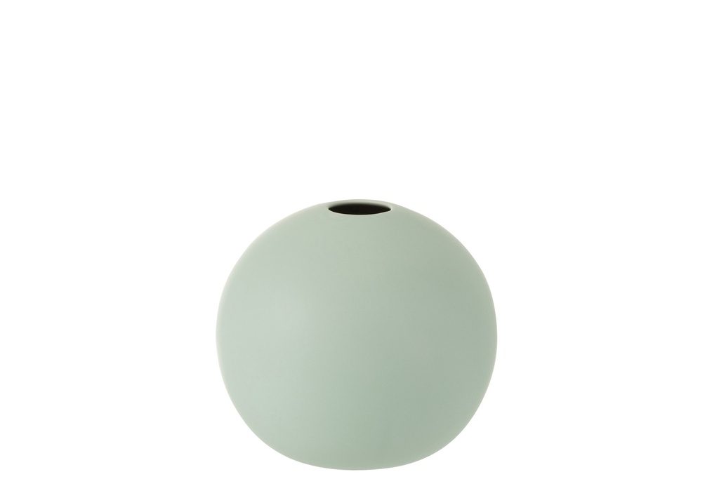 Vase Ball Ceramic Pastel Green