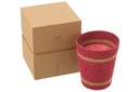 Panier de bougies parfumées en cire Fuchsia