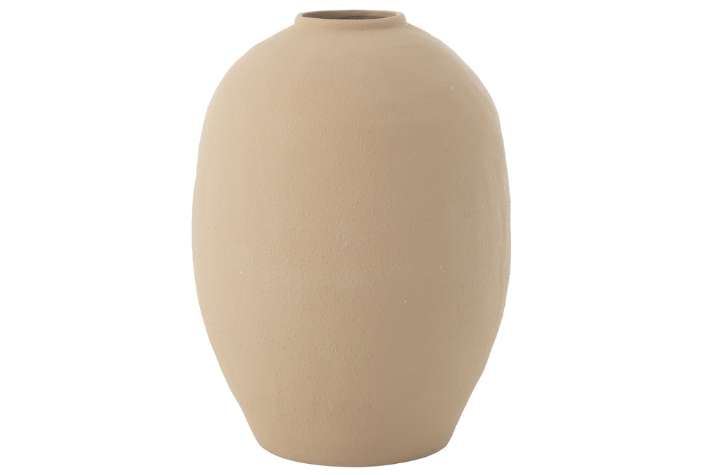 [53312] Vase Cassia Oval Clay Natural