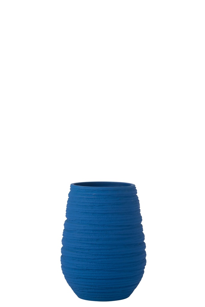 Vase Fiesta Céramique Bleu Moyen