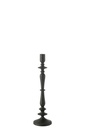 Candle Holder Metal Black Large