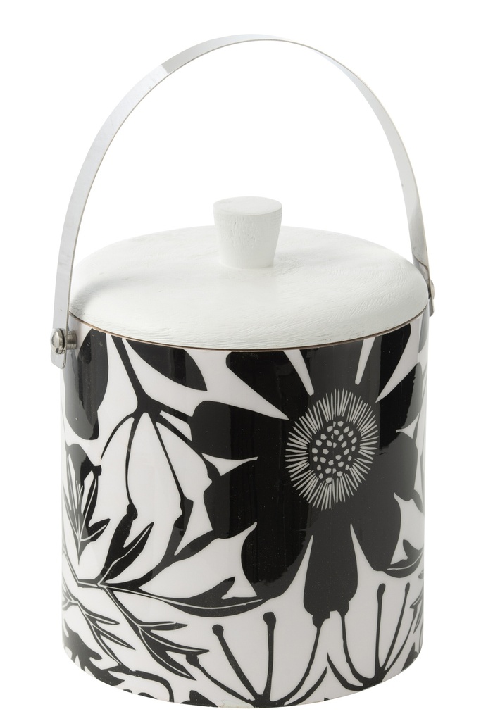 Seau à glace motif floral mangue