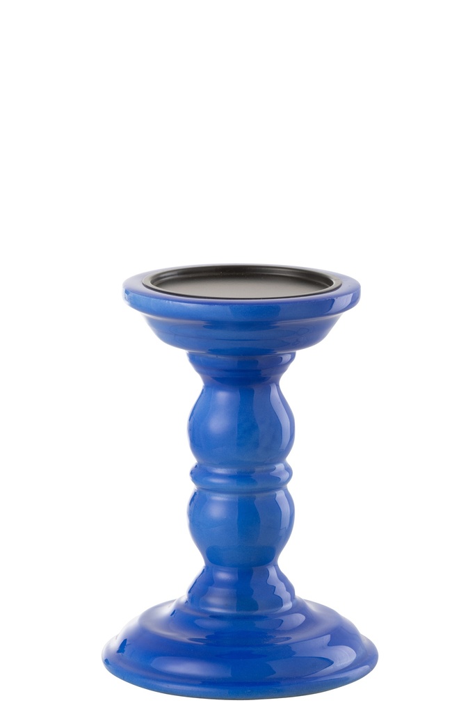 Candle Holder Dumbbel Mango Wood