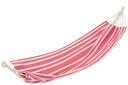 Hamac Rayures Coton/Polyester Rose/Blanc
