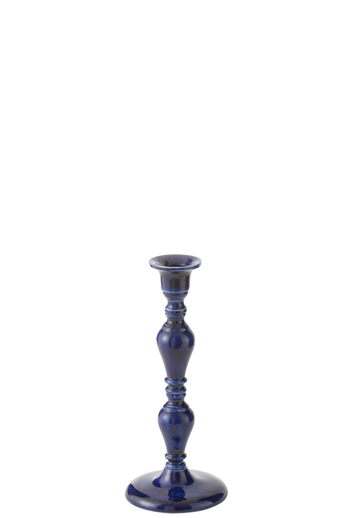 Bougeoir Pag Aluminium Bleu