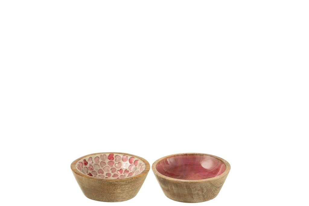 Bol en bois de manguier rose petit
