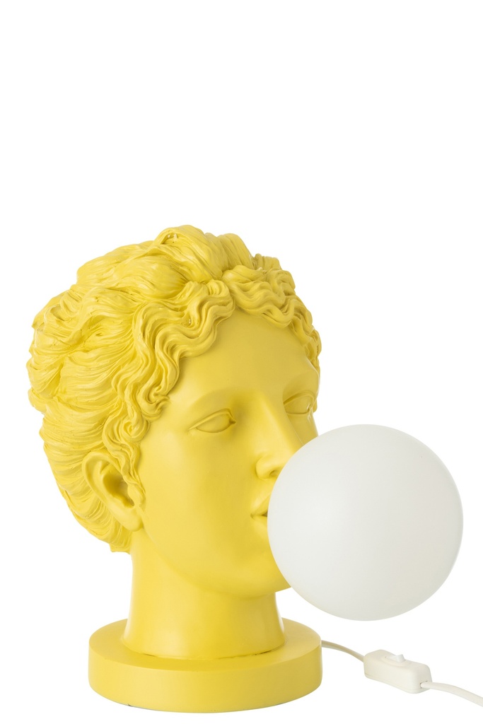 Table Lamp Lady Head Resin