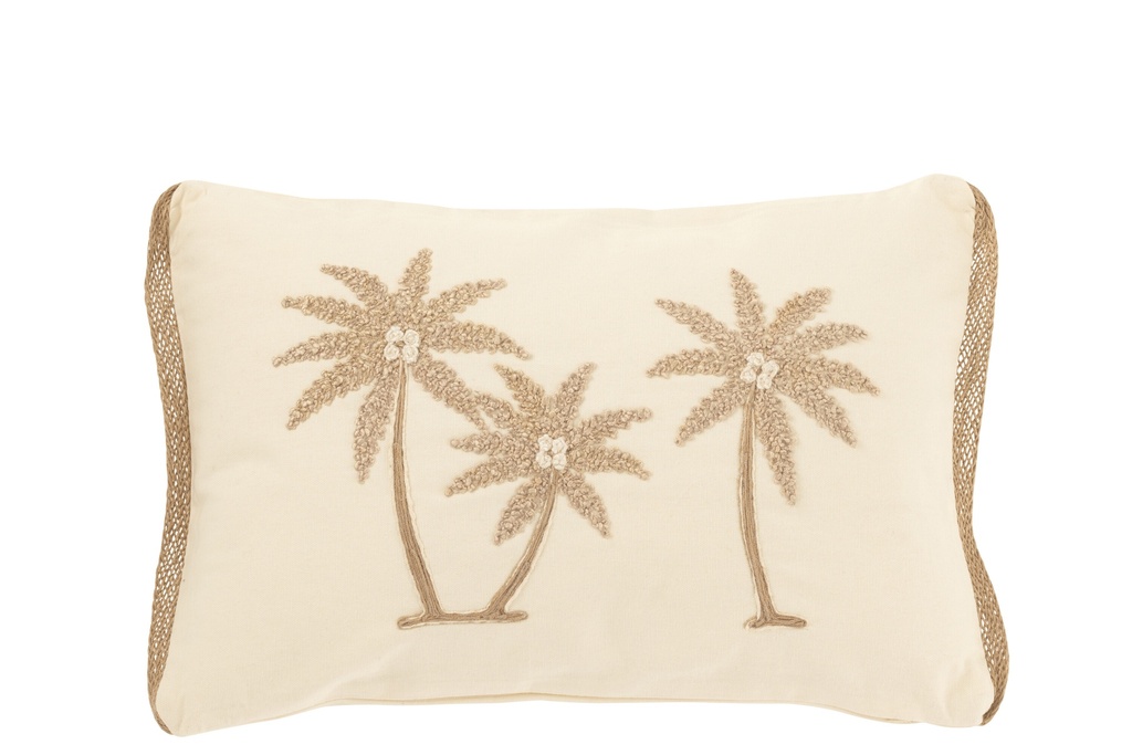 Cushion Rectangle Palm Trees Cotton