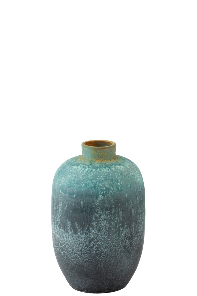 Vase Vintage Céramique Azur Petit