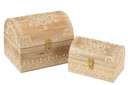 Lot de 2 boîtes de perles rectangulaires