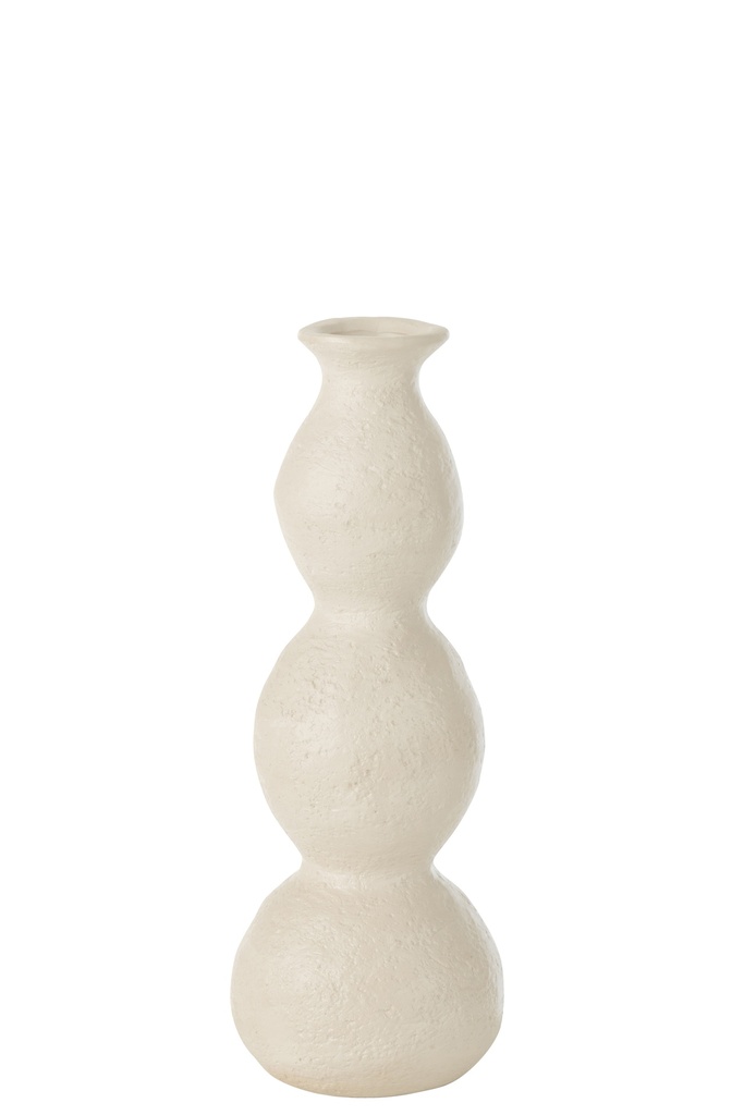 Bougeoir Olina Céramique Crème Petit