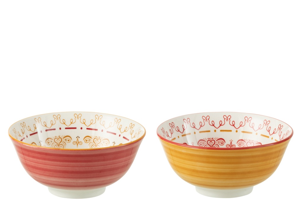Bol à confiture en porcelaine mélangée, grand format