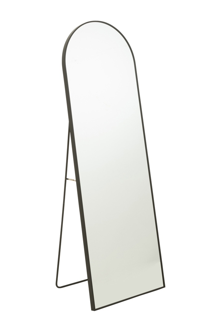 Miroir sur pied arrondi verre/métalliques