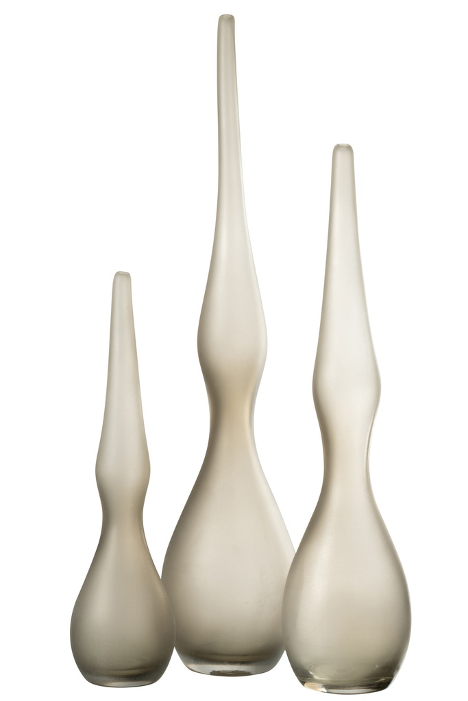 Ensemble de 3 vases Yara courbés