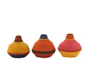 Vase Stripes Seagrass Mix Assortment