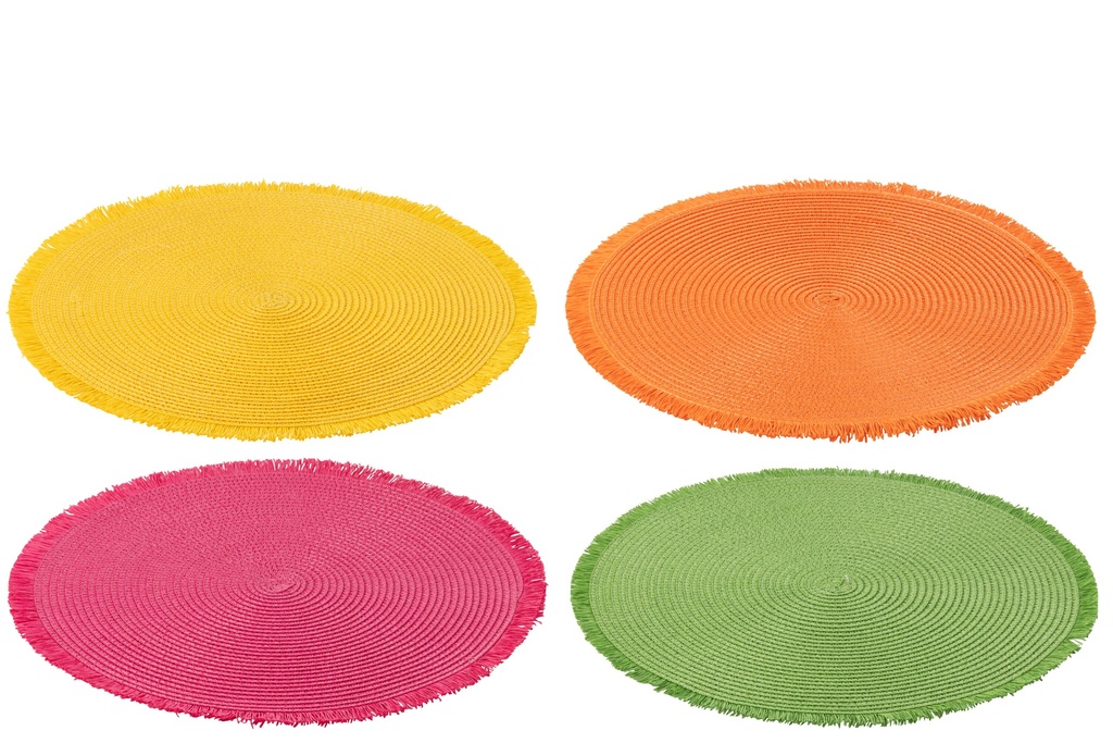 Assortiment de sets de table ronds en papier