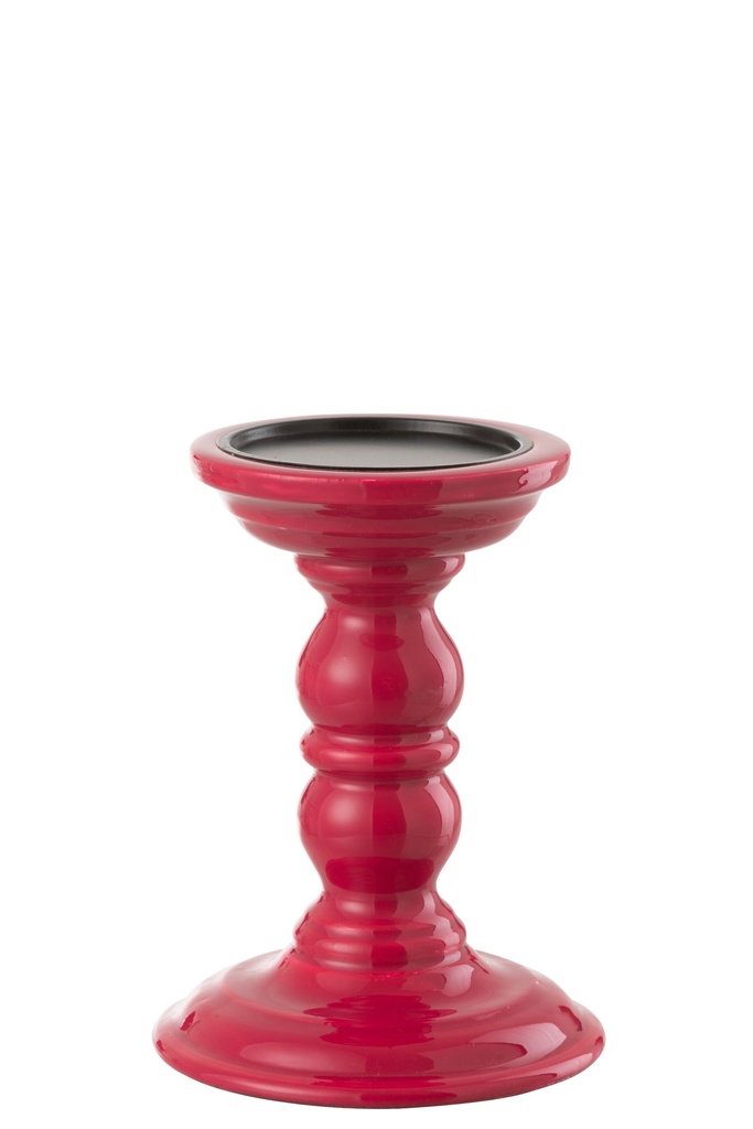 Candle Holder Dumbbel Mango Wood