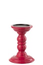 Candle Holder Dumbbel Mango Wood